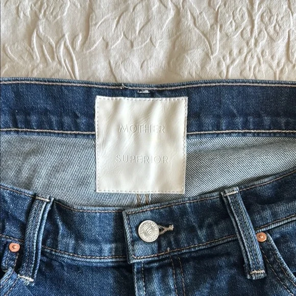 MOTHER Blue Straight Leg Jeans Classic Style - Picture 2 of 16